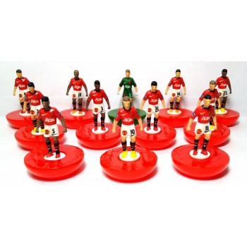 Subbuteo Andrew Table Soccer Manchester United 2013-14 on Classic Hasbro Bases